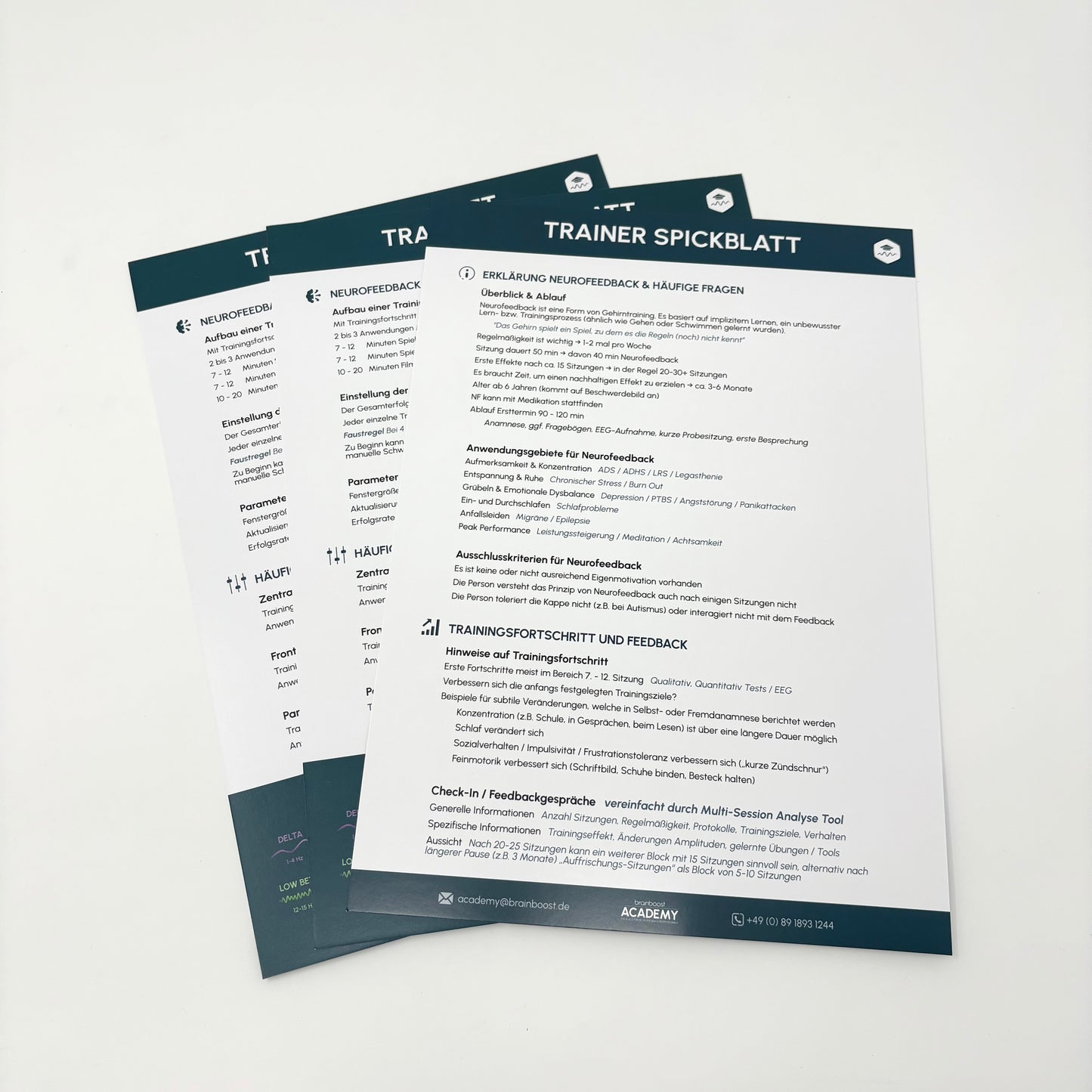 Trainer Cheat Sheet | For Neurofeedback Trainers