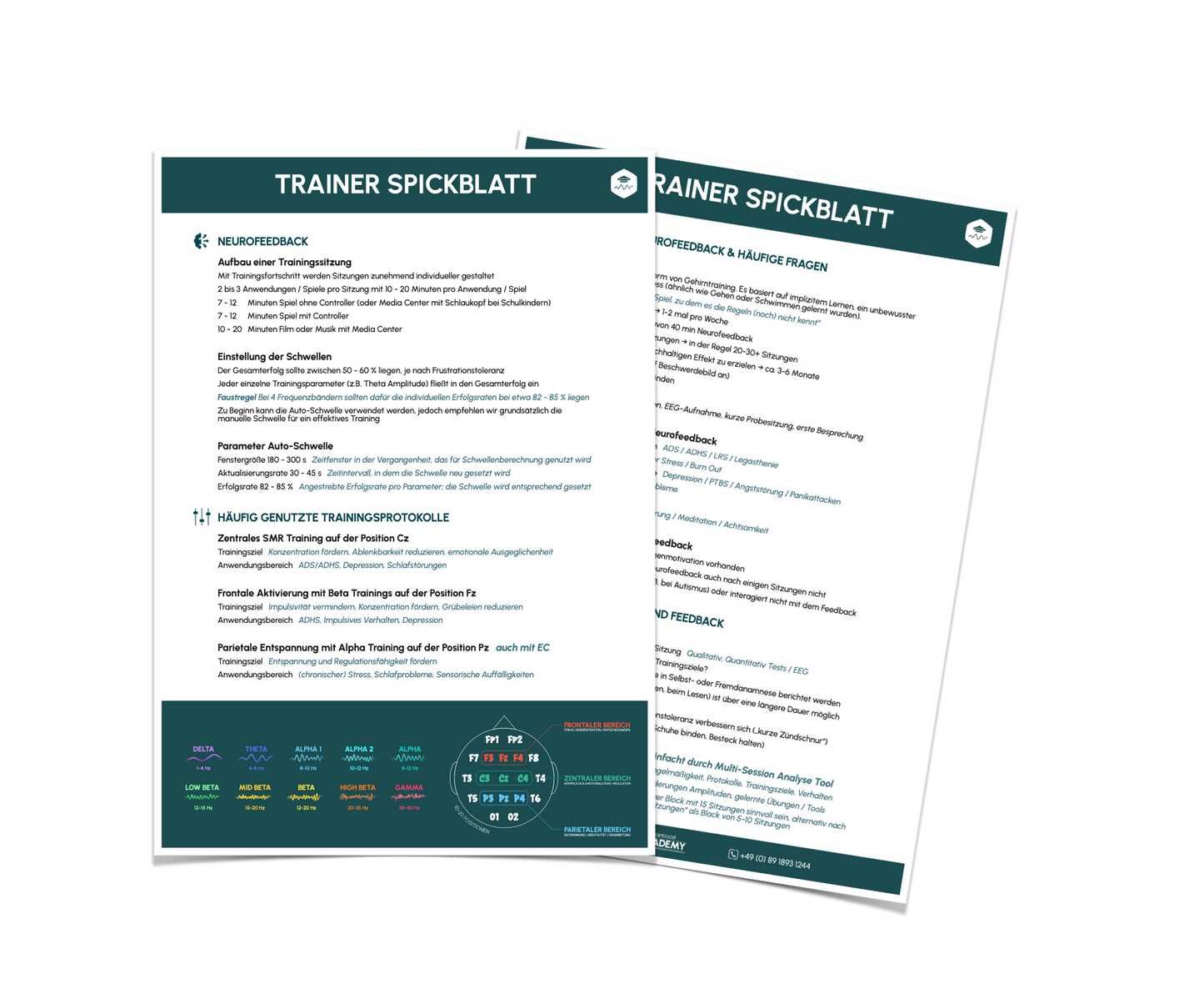 Trainer Cheat Sheet | For Neurofeedback Trainers
