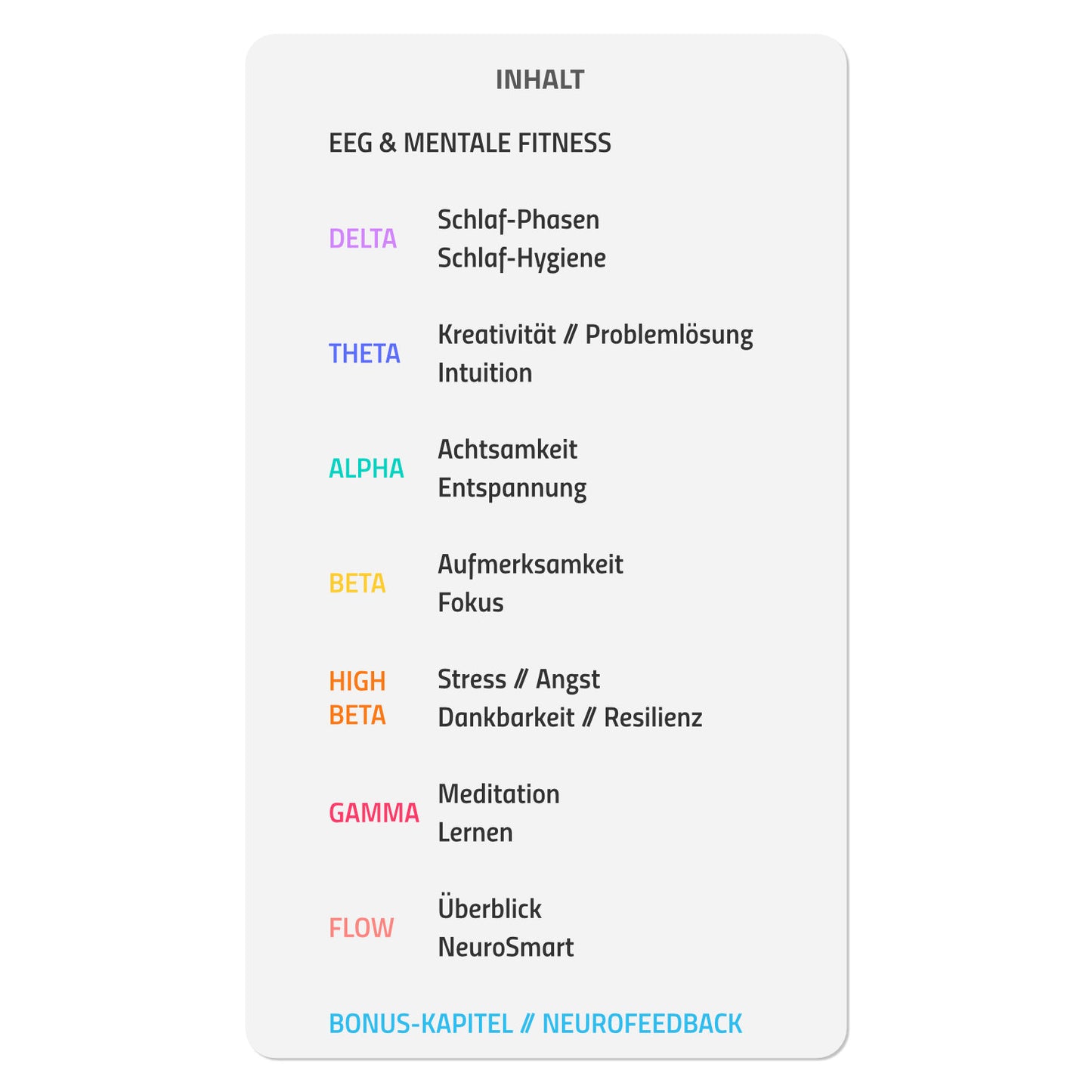 Trainingbook Mental Fitness and Health (German version)