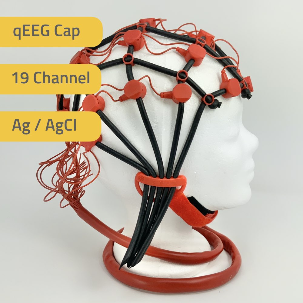 qEEG Comby-Kappe | 19 Kanal | Erwachsene | Ag/AgCl