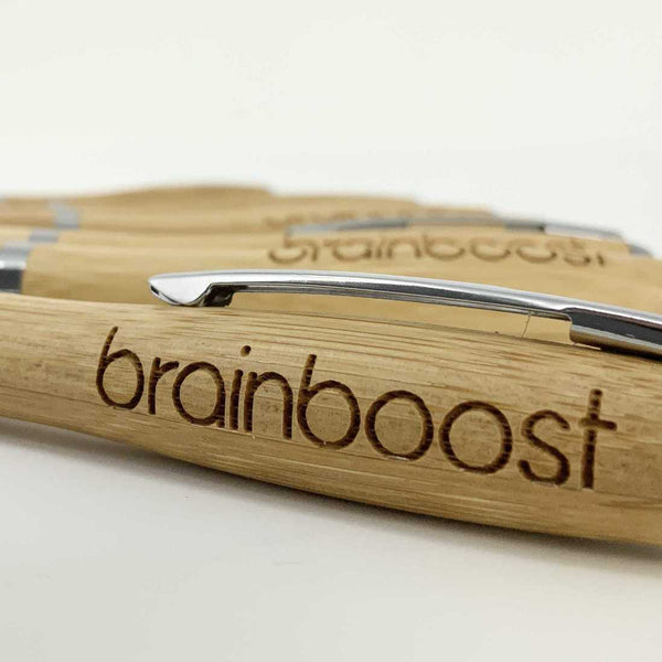 brainboost Kugelschreiber Bambus